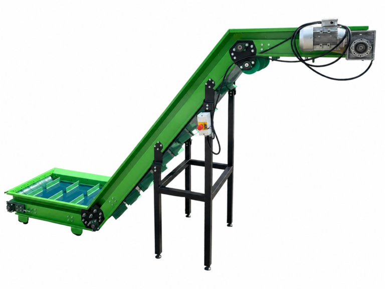 Realizacja M-STEEL – przenośnik taśmowy PVC dla recyklingu