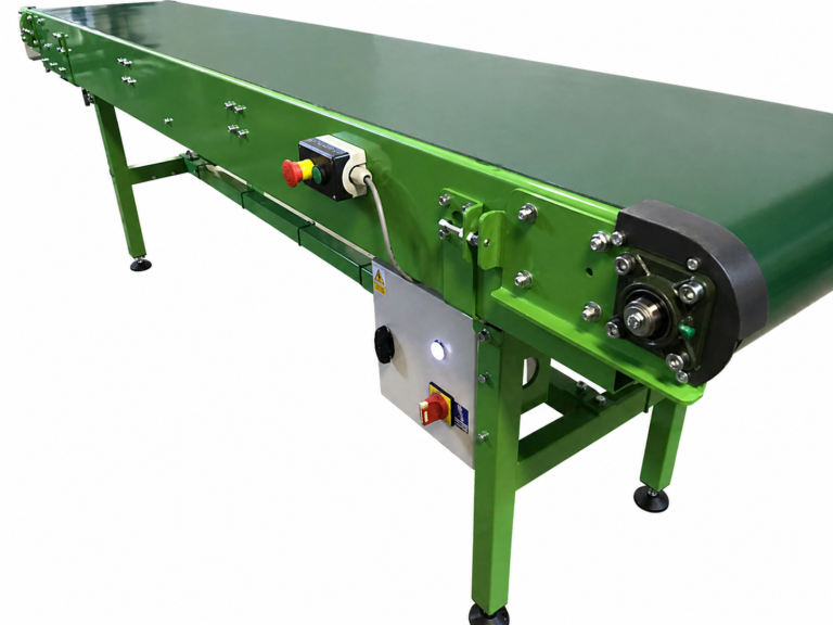 Realizacja M-STEEL – przenośnik taśmowy PVC do wtryskarek
