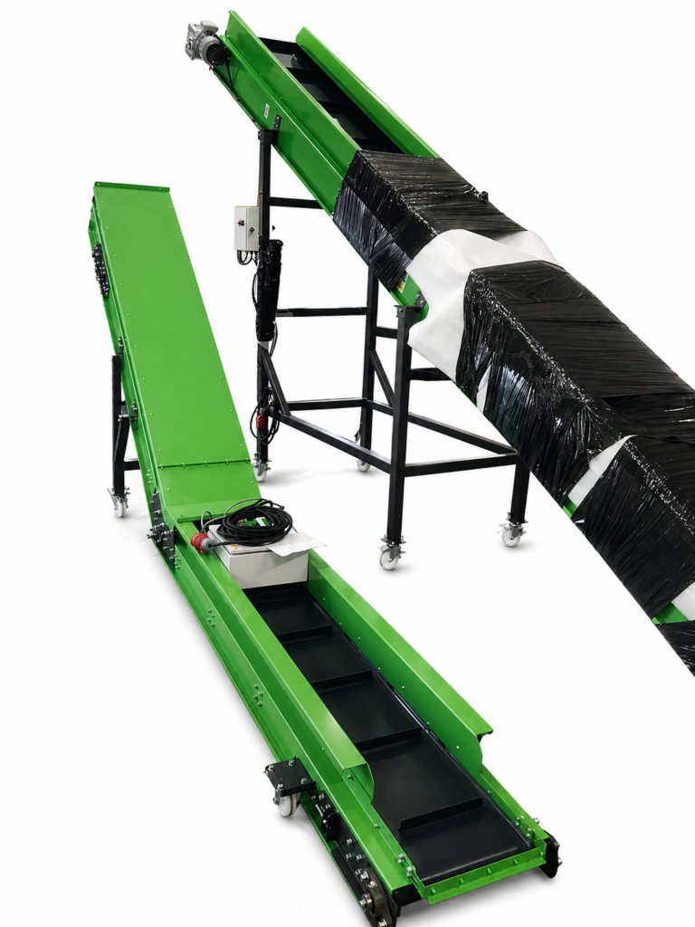 Realizacja M-STEEL – przenośnik taśmowy PVC dla przemysłu